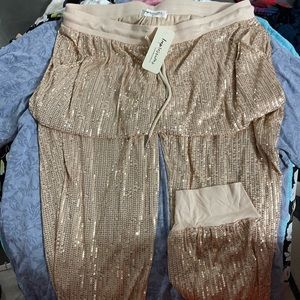 Sequin joggers